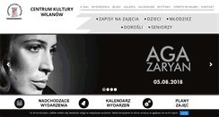 Desktop Screenshot of kulturawilanow.pl
